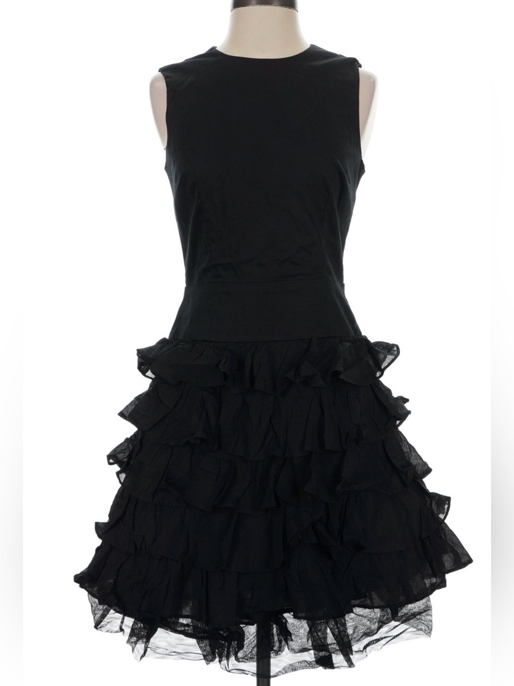 French Connection Tiered Ruffle Cocktail Mini Dress 4- NWT